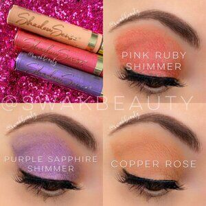 Dripping Jewels ShadowSense Collection 3 Luxe Shades& Pink Sparkly Bag